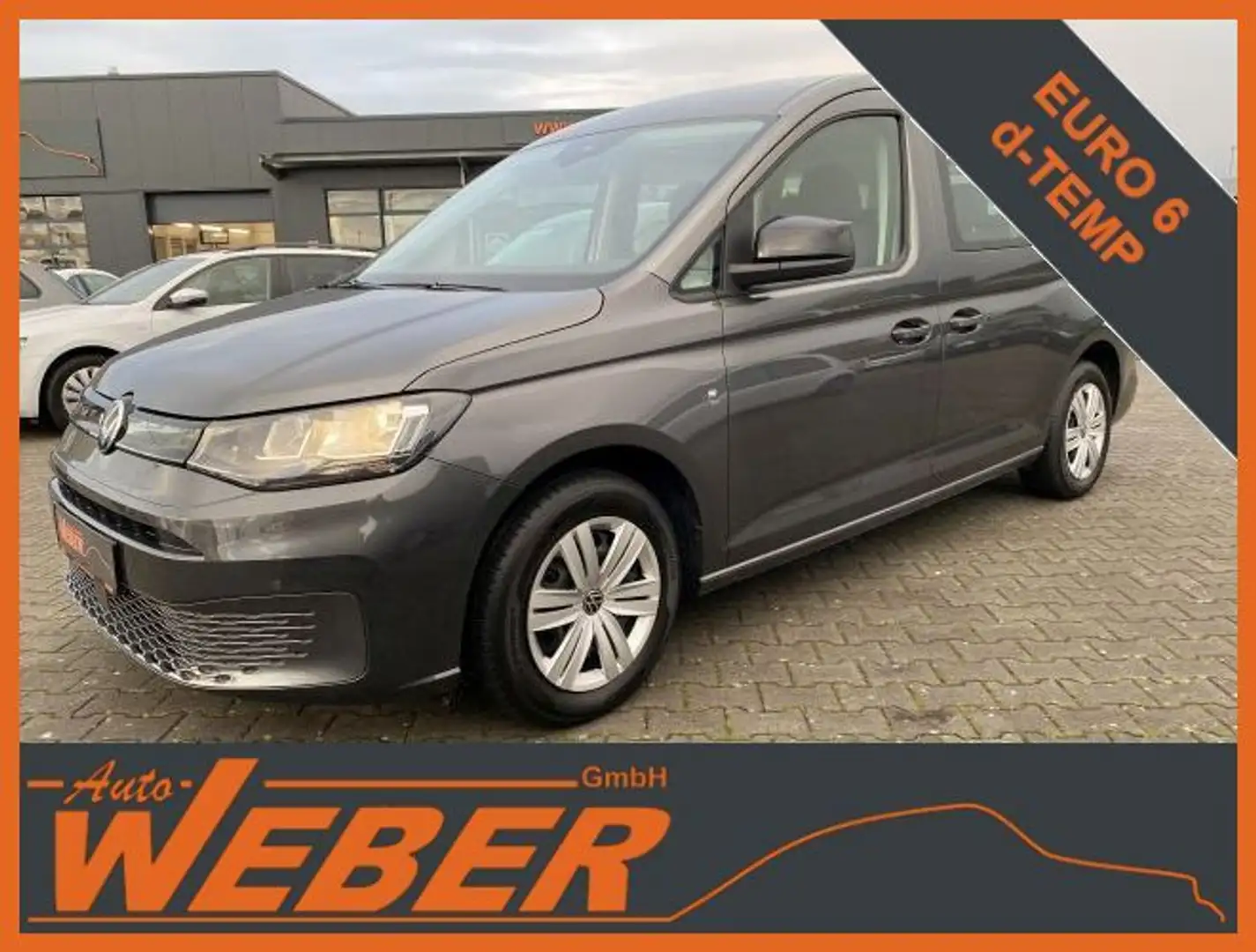 Volkswagen Caddy Maxi 7-Sitze 2.0 TDI DSG APP AC-Auto AHK Grau - 1