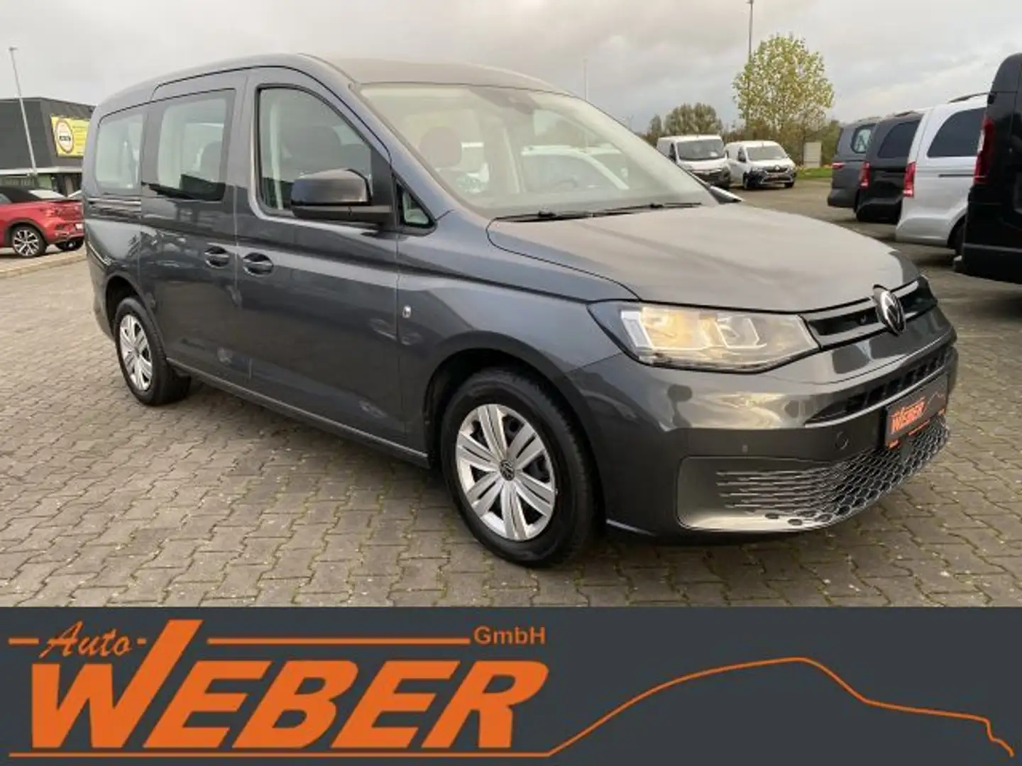 Volkswagen Caddy Maxi 7-Sitze 2.0 TDI DSG APP AC-Auto AHK Grau - 2