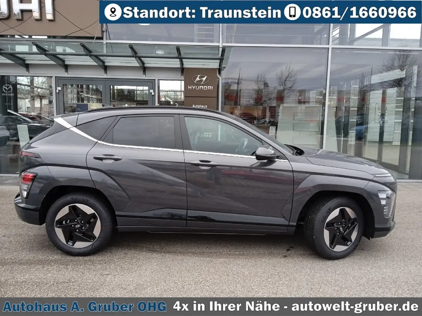 Hyundai KONA EV 48,4kWh TREND +  el. Heckklappe Gri - 2