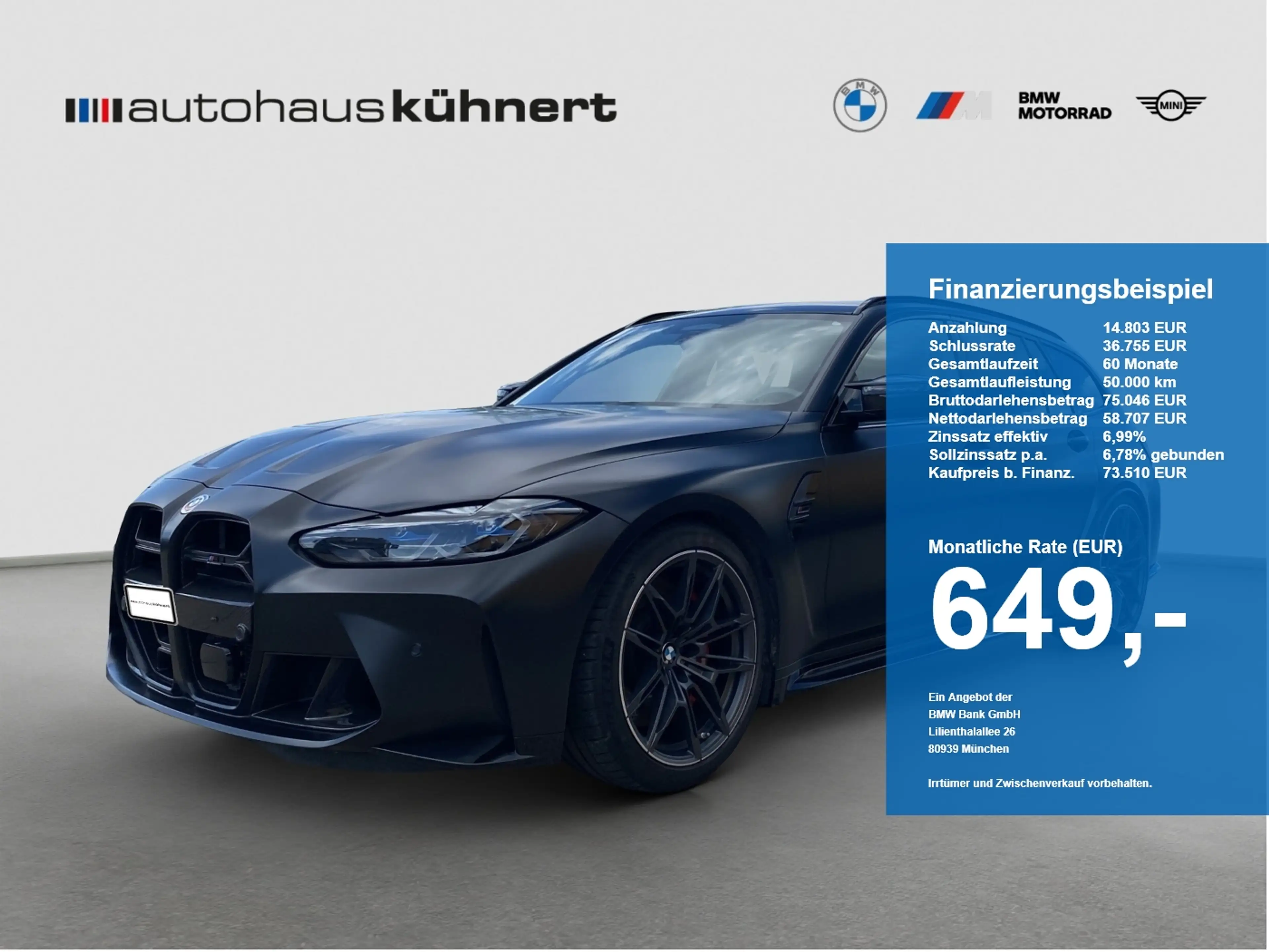 BMW M3 Competition M xDrive Touring ///DriversPackage