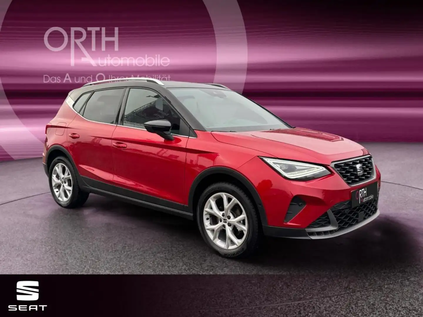 SEAT Arona 1.0 TSI FR AUT KLIMA SHZ FULL-LINK LED LM Rot - 2