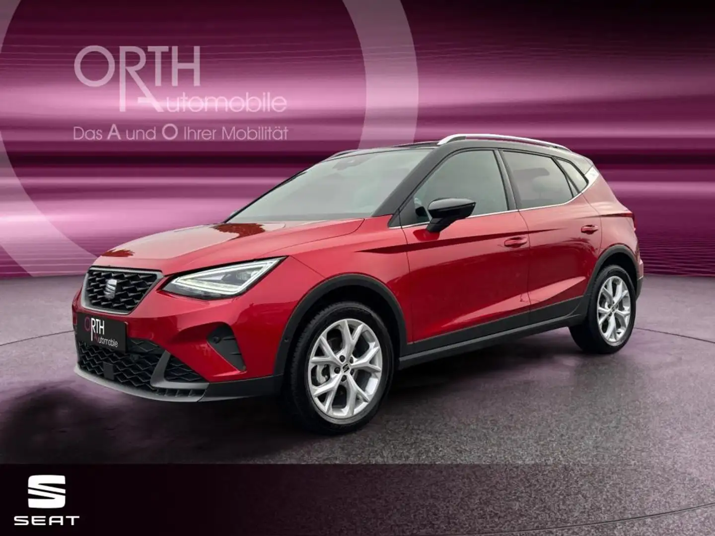 SEAT Arona 1.0 TSI FR AUT KLIMA SHZ FULL-LINK LED LM Rot - 1