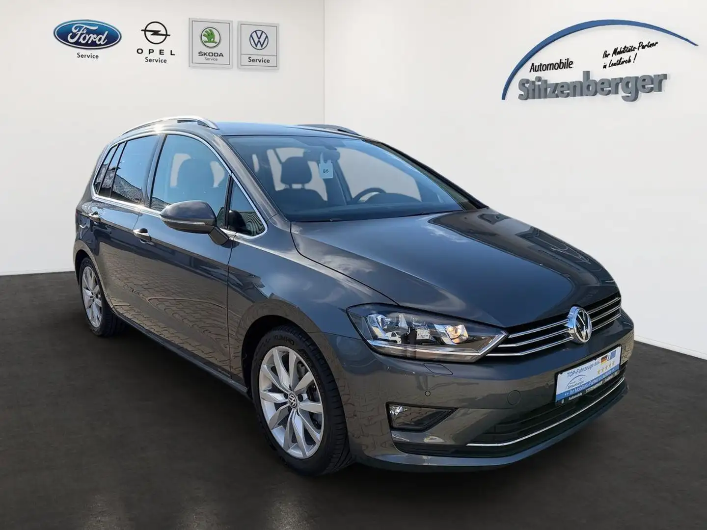 Volkswagen Golf Sportsvan Highline 1.4 TSI DSG *AHK*RFK Grijs - 2