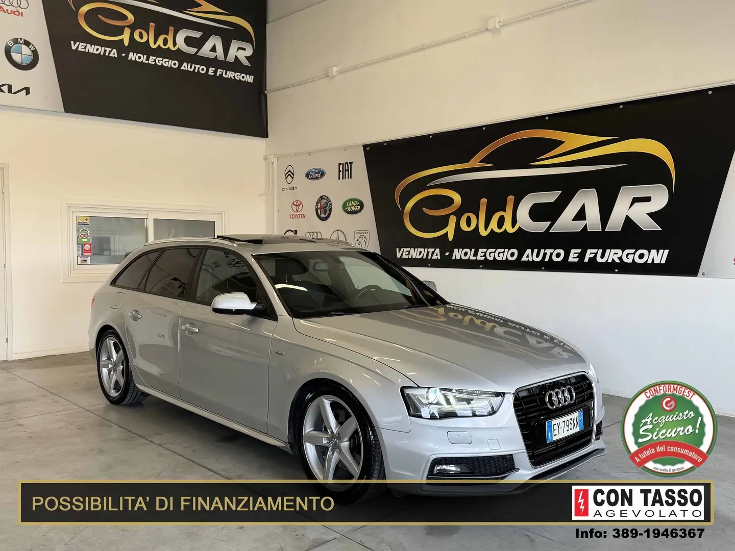 Audi A4 A4 IV 2012 Avant2.0 tdi Advanced 150cv multitronic Argento - 1