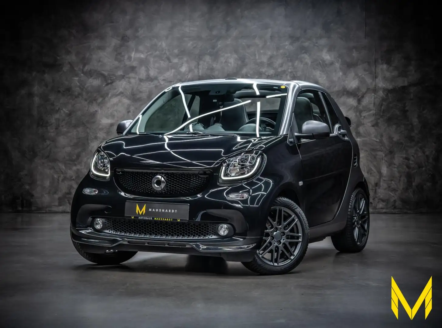 smart forTwo cabrio BRABUS Xclusive HP121|KLAPPEN-AGA| Noir - 1