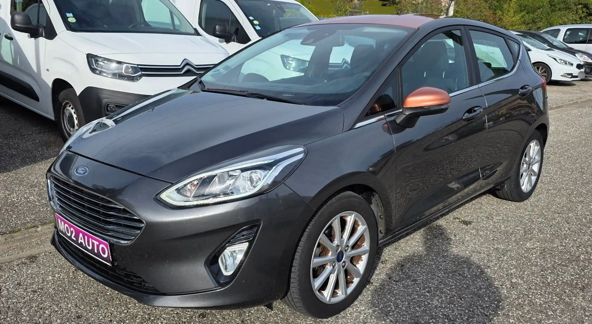 Ford Fiesta VII 1.0 ECOBOOST 100CH TITANIUM 2018 GPS REG RADAR... Gris - 1