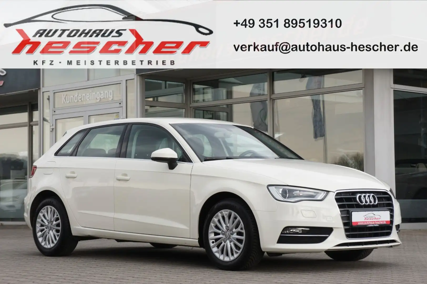 Audi A3 Sportback 1.6 TDI S-tronic *XENON*PDC* Weiß - 1