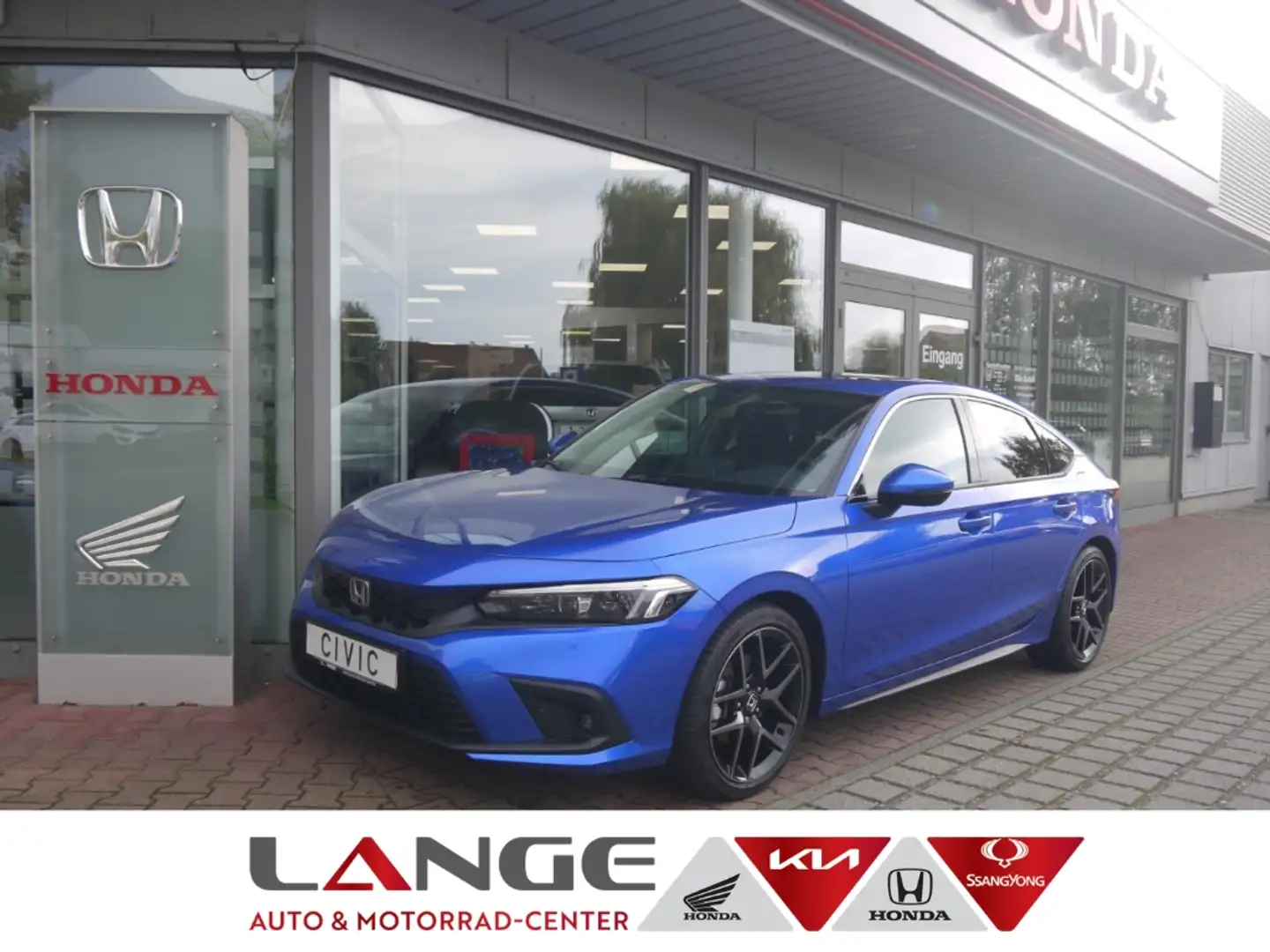 Honda Civic e HEV 2.0 i-MMD EU6d Hybrid Automatik Advance El. Blue - 1
