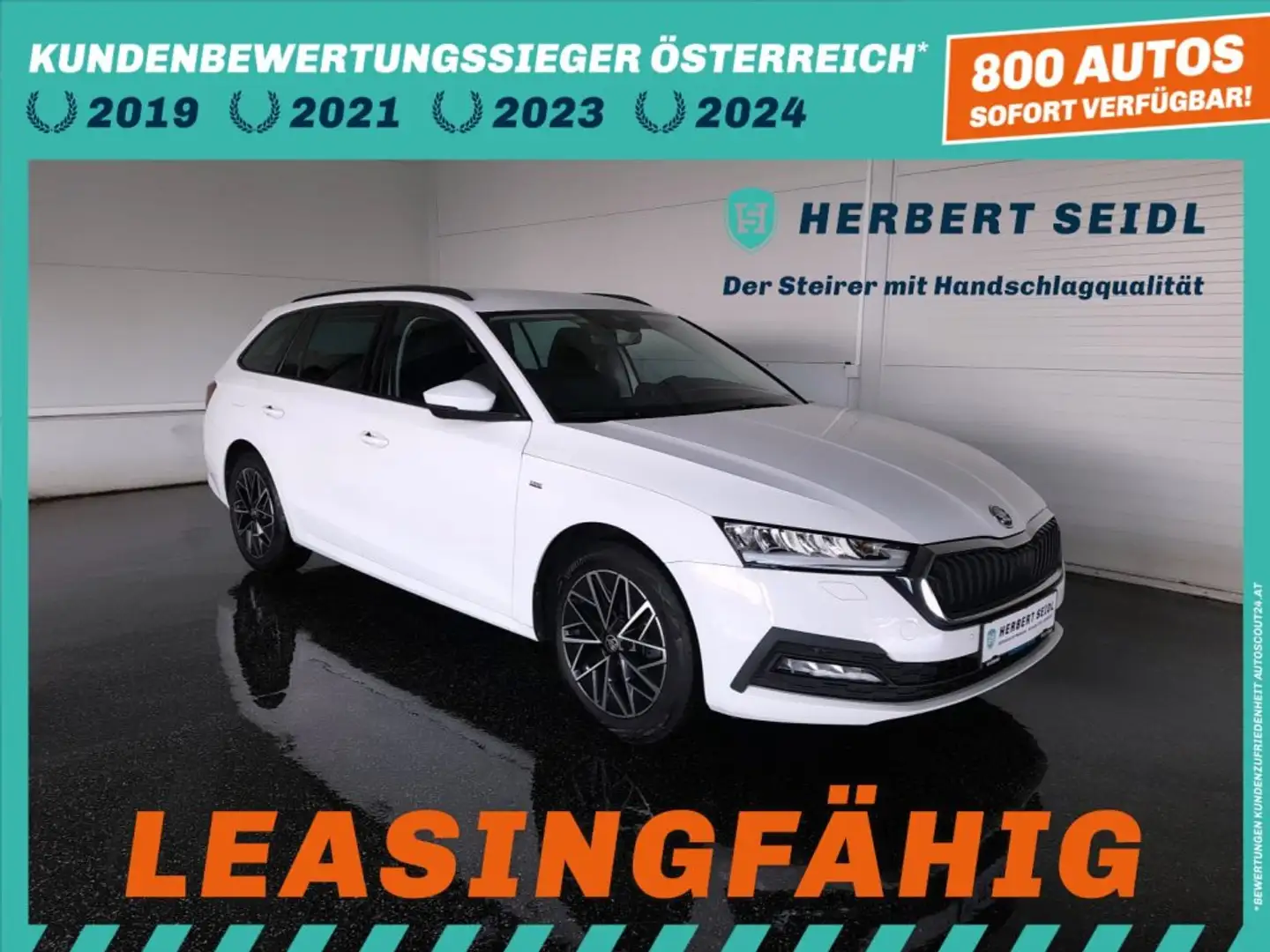 Skoda Octavia Combi 2,0 TDI DSG *17 ZOLL / LED MIT FLA & DYN BLINKER / VIRTUELL / NAVI / SPORT MASSAGESITZ / ACC* Weiß - 1
