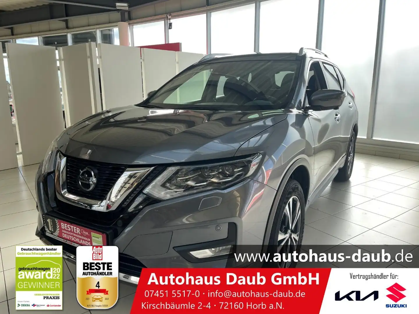 Nissan X-Trail 1.3 DIG-T N-Connecta 4x2+Navi+Alu+SHZ+++ Gris - 1