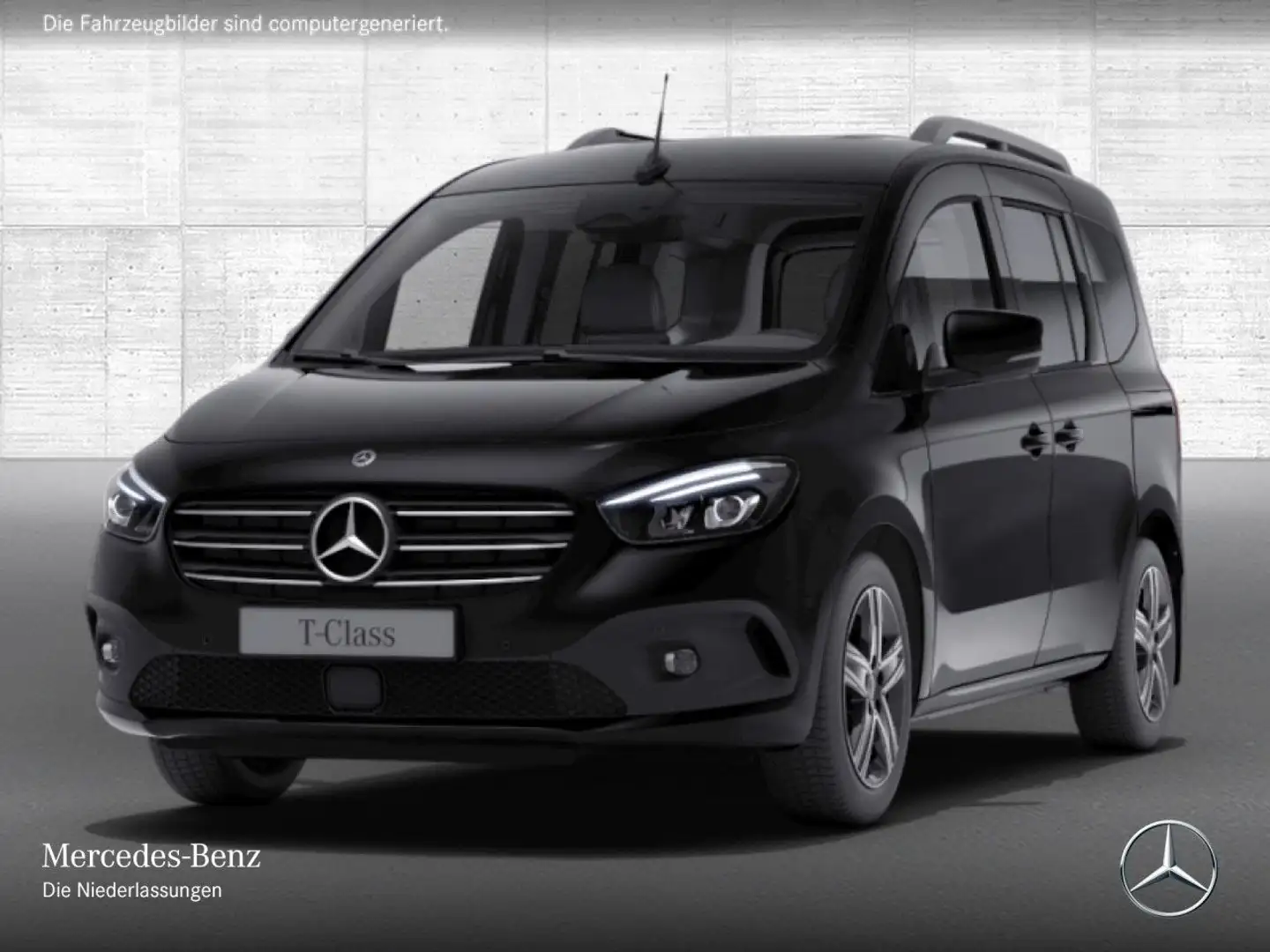 Mercedes-Benz T-Class T 180 EDITION+PROGRESSIVE+Klimaautom+Navi+PTS+DAB Schwarz - 2