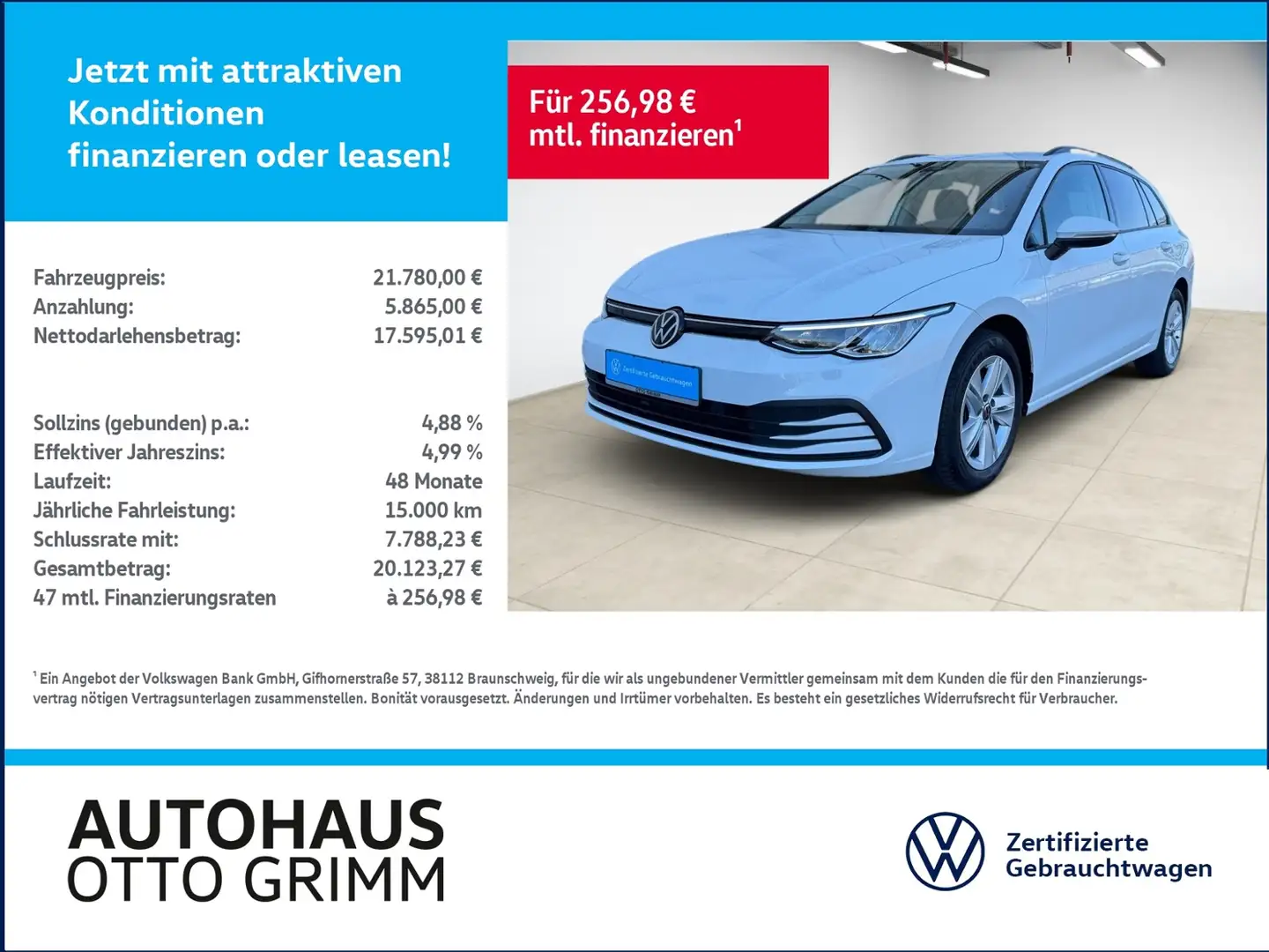 Volkswagen Golf Variant VIII Variant 2.0 TDI LED beh. Lenkrad AHK Weiß - 1