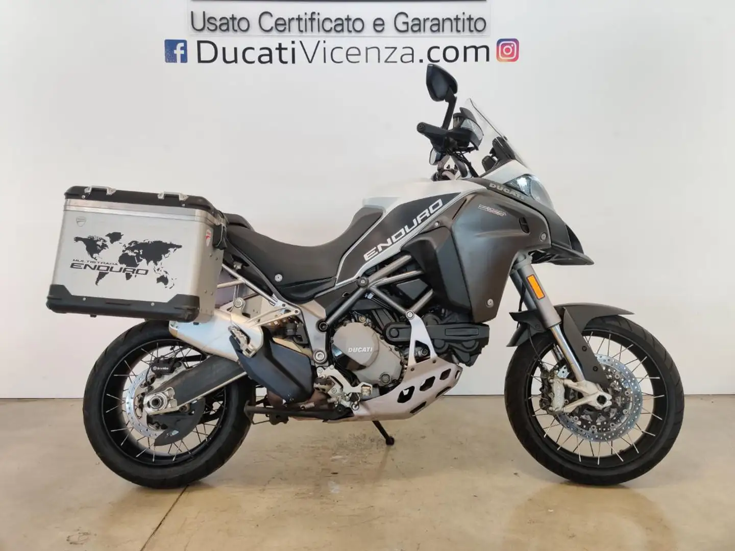 Ducati Multistrada 1200 ENDURO WHITE Blanc - 1