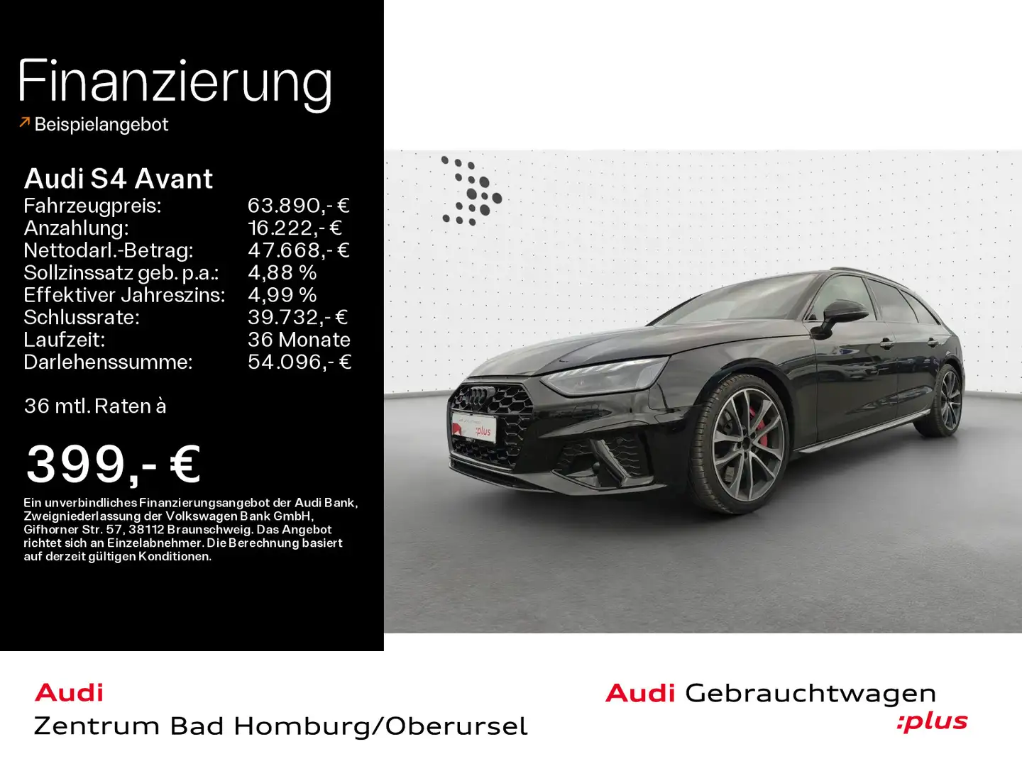 Audi S4 3.0 TDI quattro*Matrix*Pano*Optikpaket* Schwarz - 1