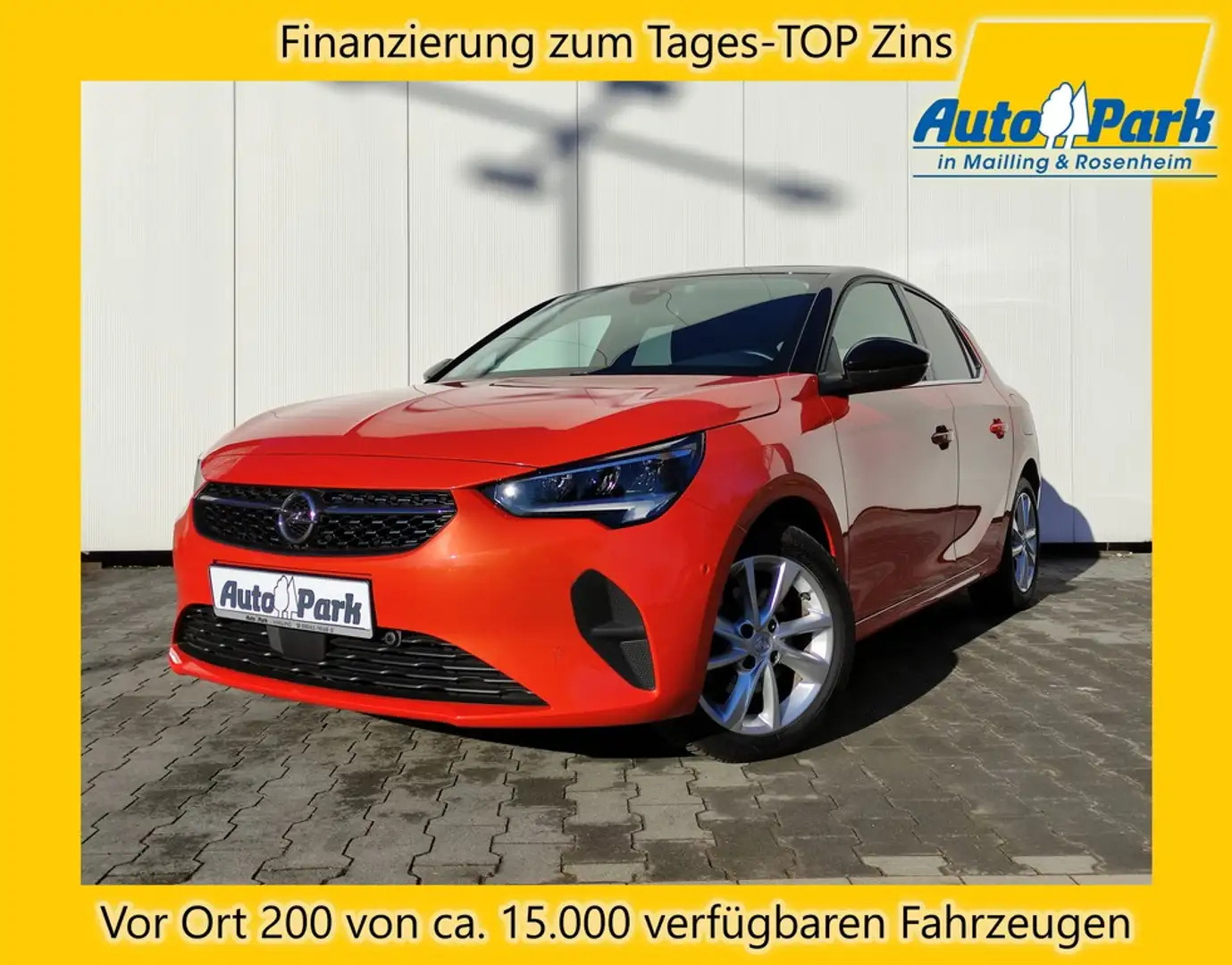 Opel Corsa 1.2 Turbo Aut. Elegance NAVI~LED~SHZ~2xPDC Orange - 1