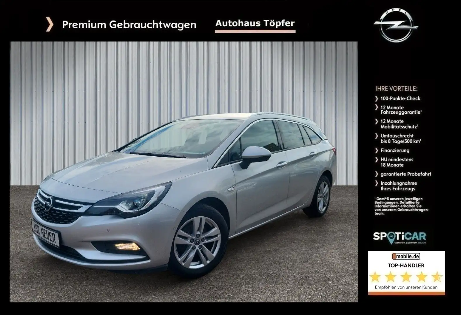 Opel Astra K ST Premium"Innovation"1Hand/Matrix/Navi Plateado - 1