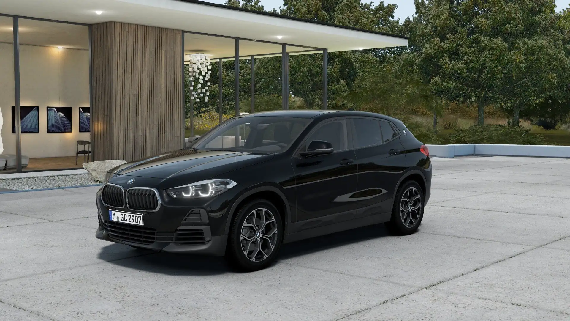 BMW X2 sDrive18d Advantage Plus+AUTOM+RFK+18ZOLL+LED+DAB Schwarz - 1