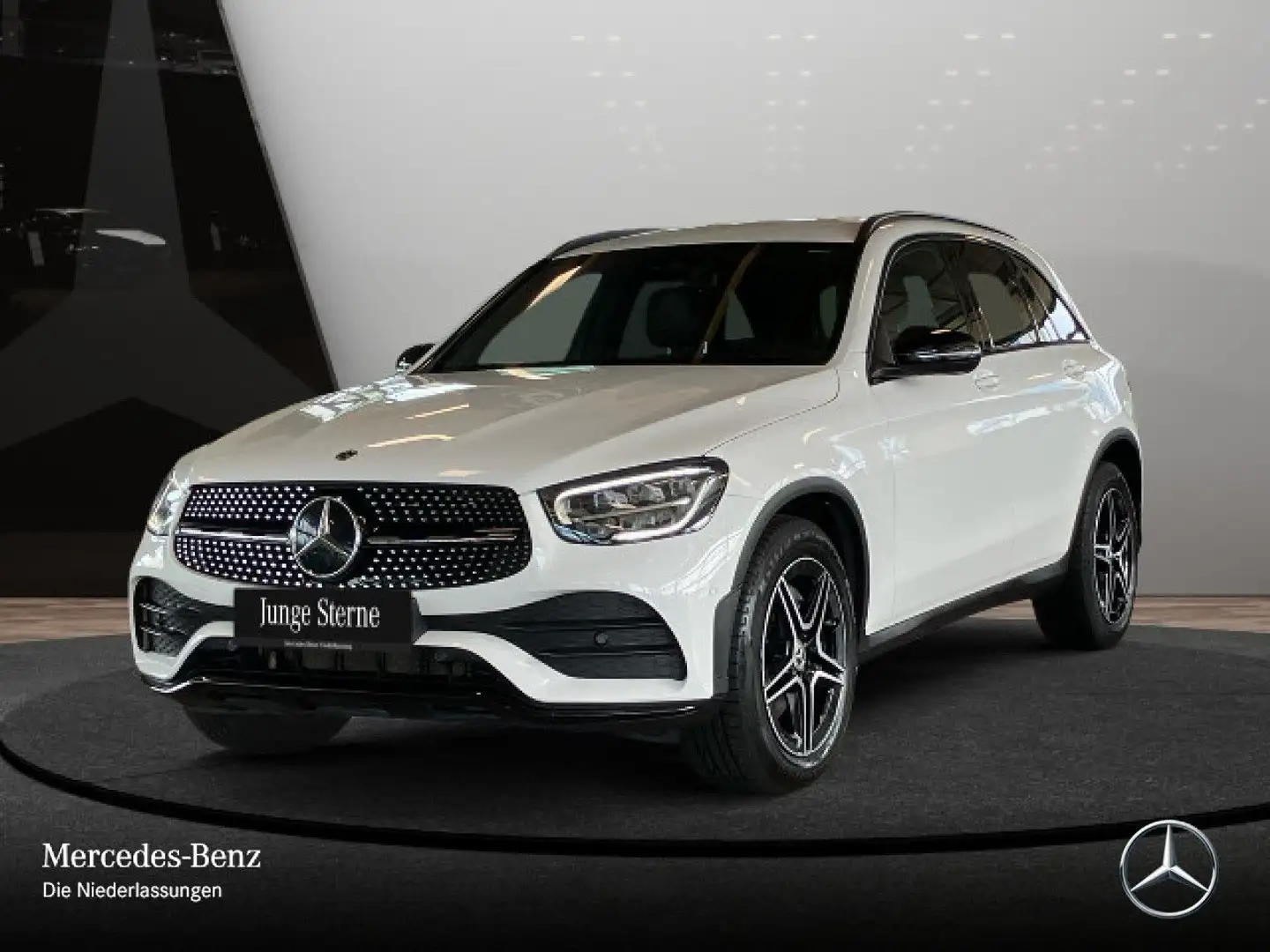 Mercedes-Benz GLC 200 4M AMG+NIGHT+AHK+LED+KAMERA+SPUR+TOTW+9G Blanc - 2