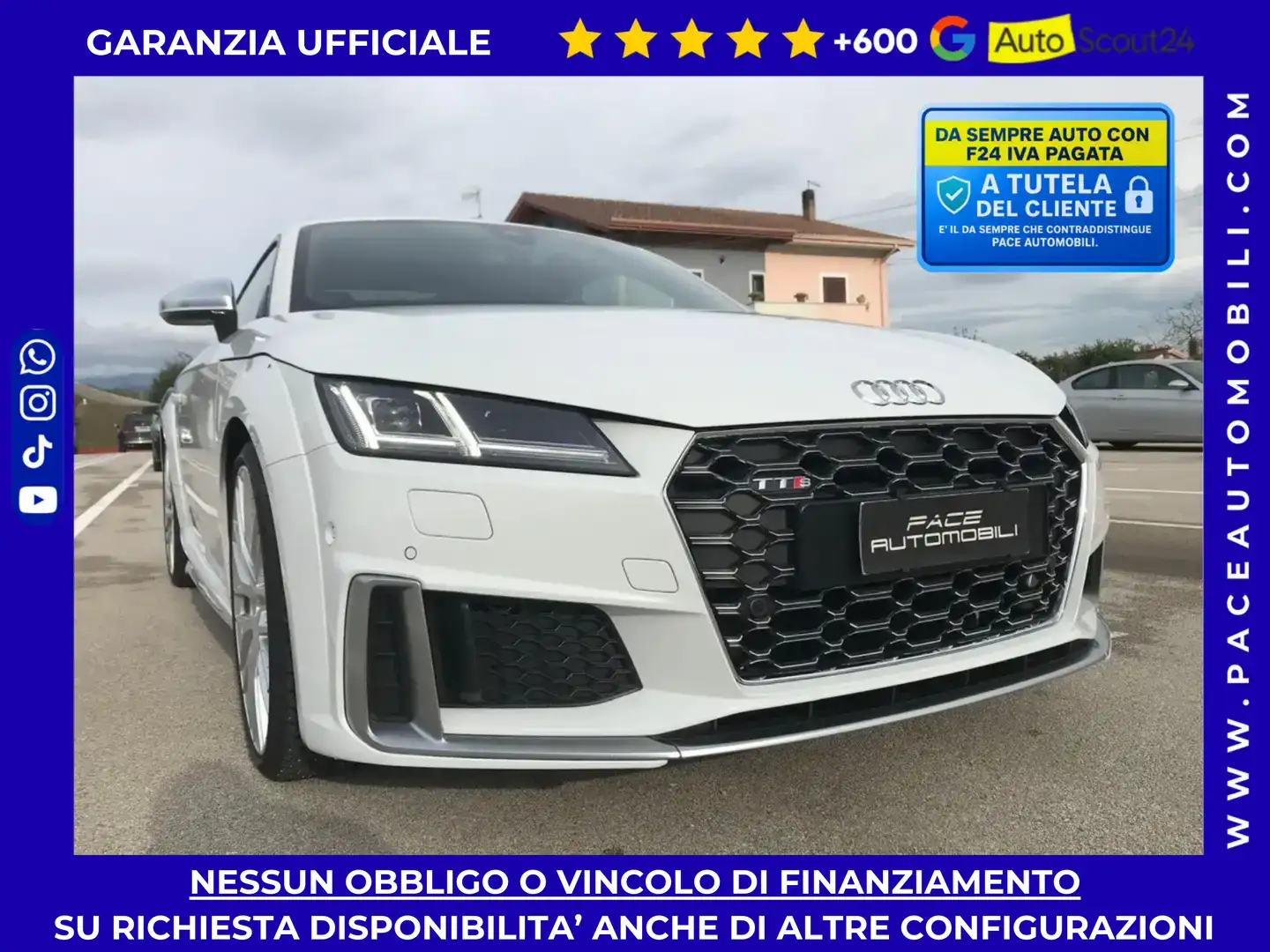 Audi TTS B&O MATRIX LED Q4 PDC NAVI KAMERA 19" QUATTRO TFSI Weiß - 1