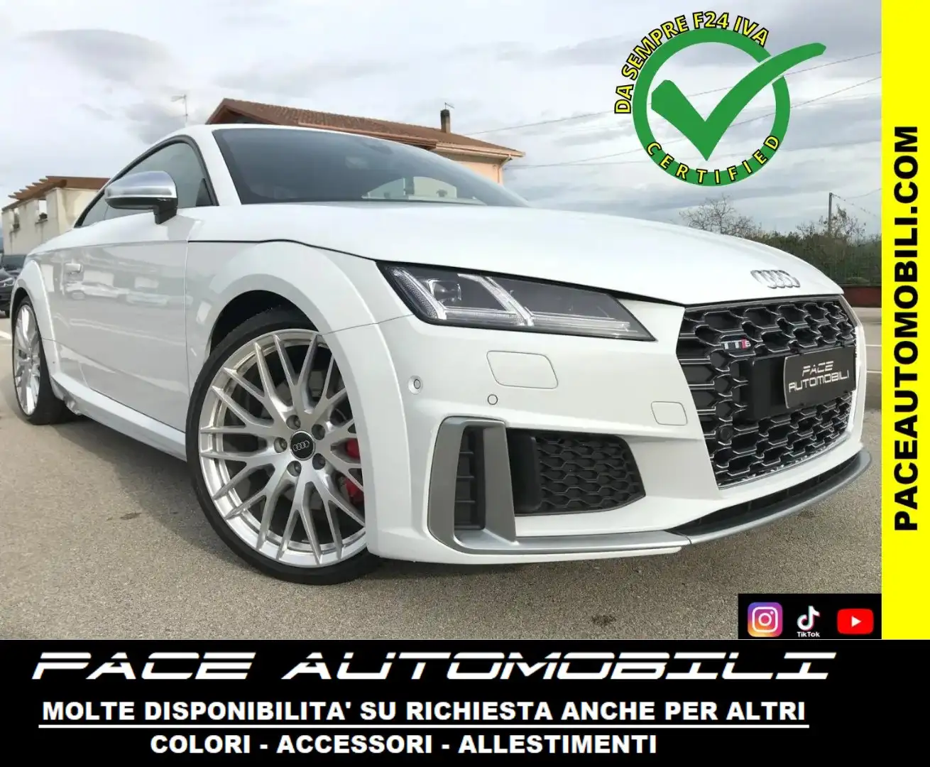 Audi TTS B&O MATRIX LED Q4 PDC NAVI KAMERA 19" QUATTRO TFSI Blanc - 1