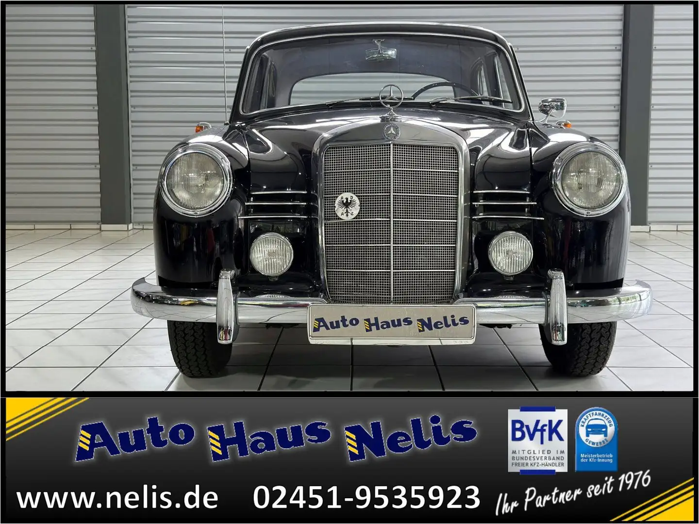 Mercedes-Benz 190 Ponton Faltdach Radio-Blaupunkt toller Zusta Black - 2