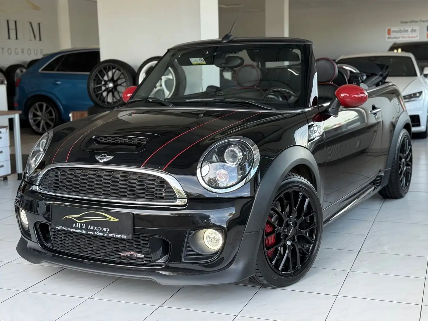 MINI John Cooper Works Cabrio BiXen/Leder/BMW S-Heft! Schwarz - 1