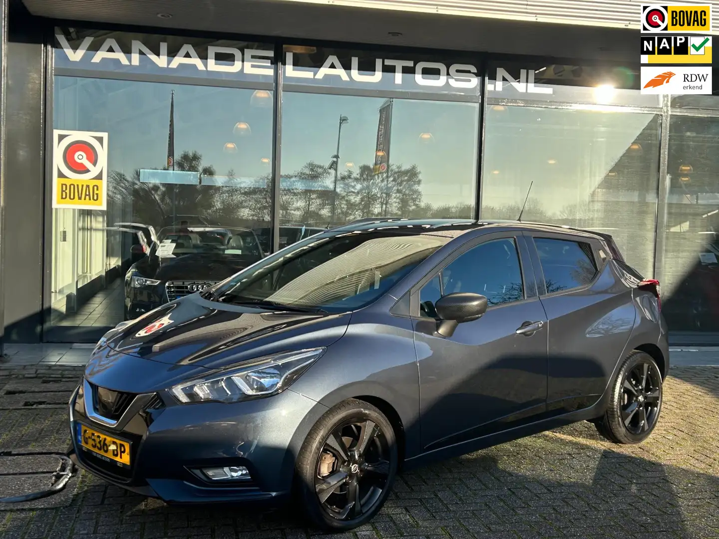 Nissan Micra 1.0 IG-T N-Sport Navi Camera Park.Sens Clima Cruis Grijs - 1