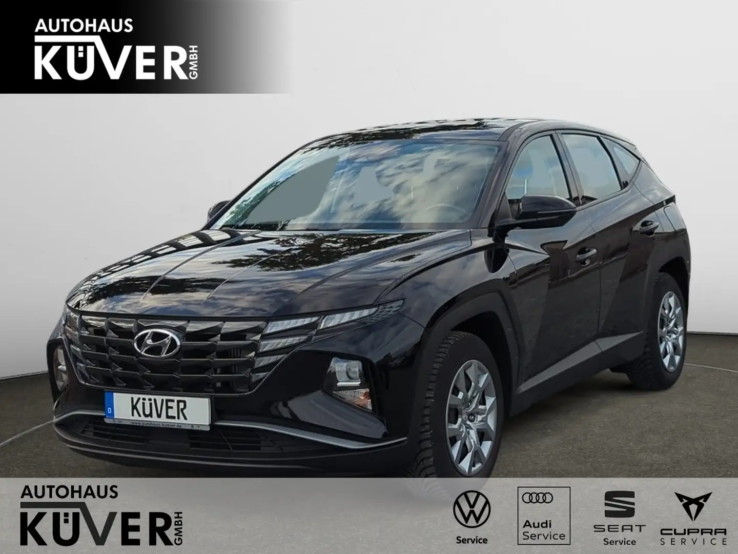 Hyundai TUCSON 1.6 T-GDi Tempomat+Klima APP+DAB+NAVI Schwarz - 1