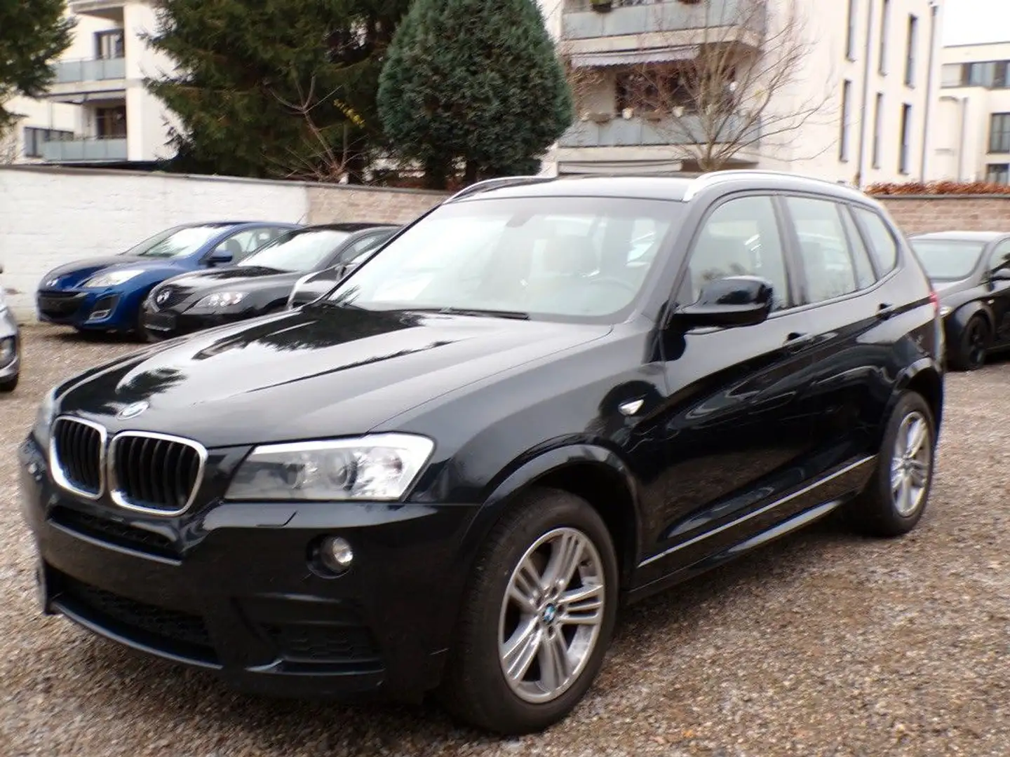BMW X3 xDrive 20i"M Sport"Aut."MOTORSCHADEN"1.Hand Zwart - 1