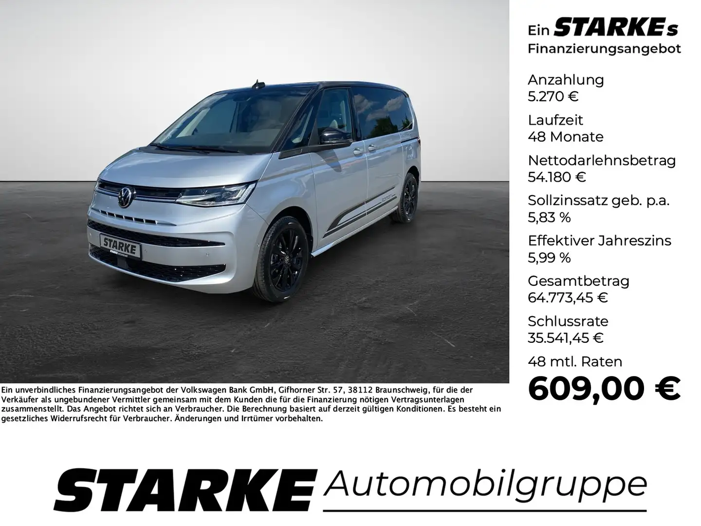 Volkswagen T7 Multivan 2.0 TDI DSG Edition Silber - 1