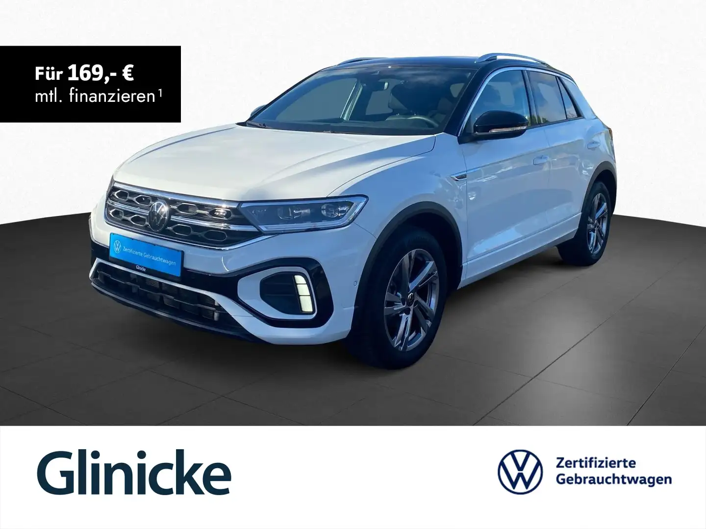 Volkswagen T-Roc 1.5 TSI DSG R-Line Navi AHK LED Sitzh.RFK Weiß - 1