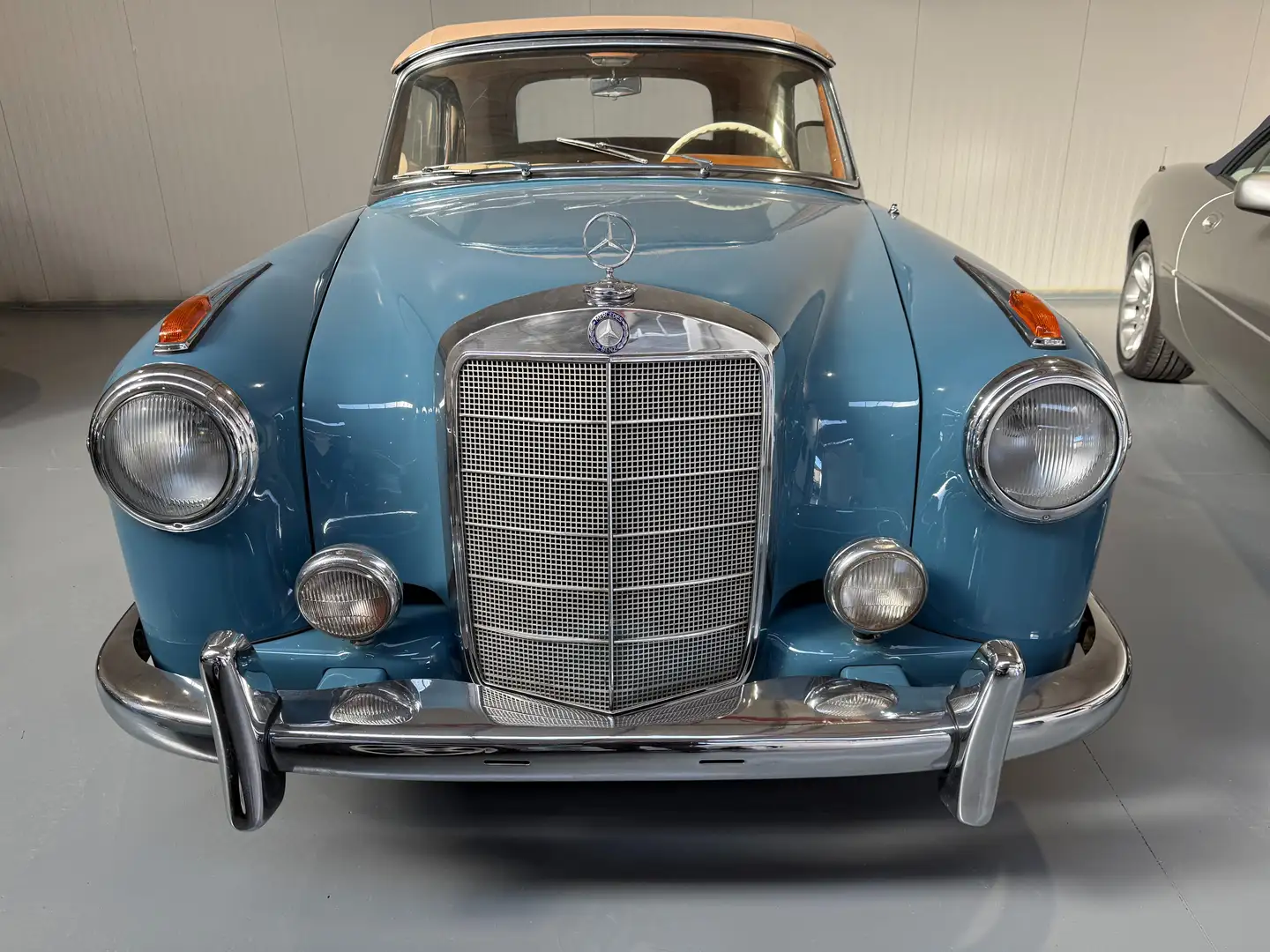 Mercedes-Benz 220 SE Ponton Bauletto Cabrio Blau - 2