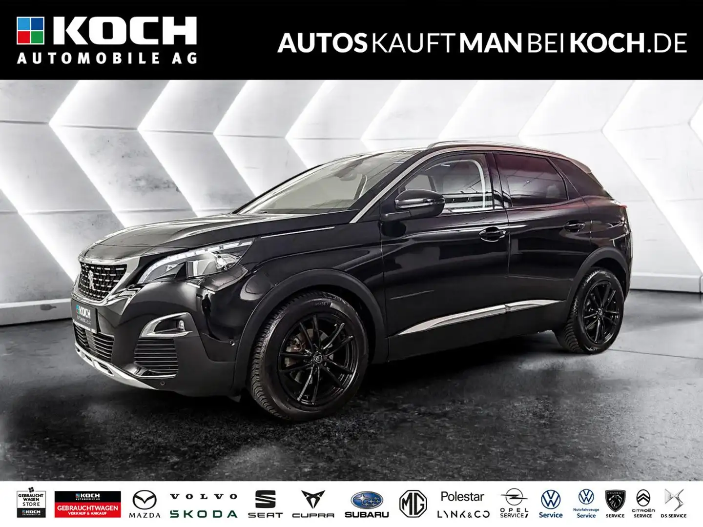 Peugeot 3008 1.6 Automatik Allure ACC NAVI PANO KLIMA LED Zwart - 1
