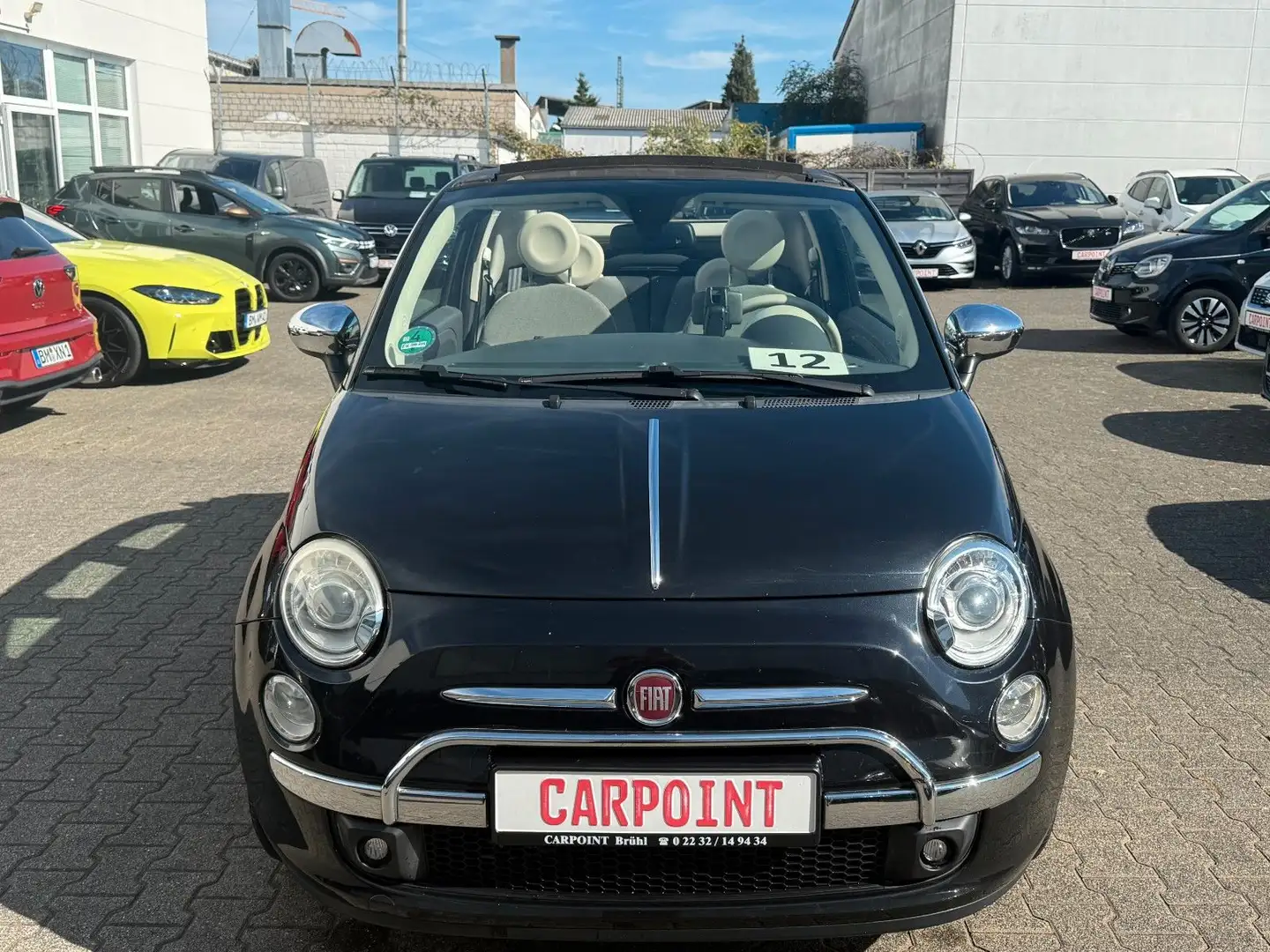 Fiat 500C Lounge KLIMA/NAVI/TEILLEDER/CABRIO/PDC Noir - 2