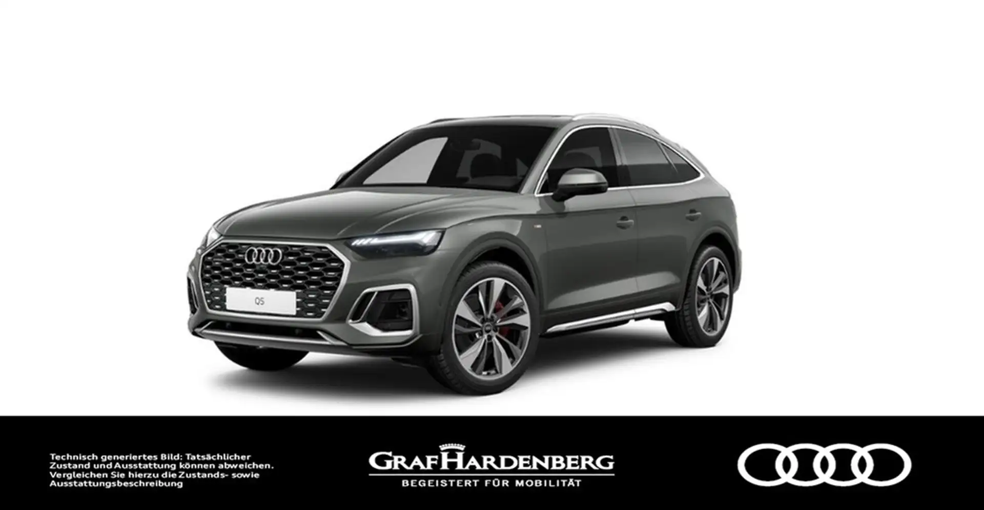 Audi Q5 Sportback 45 TFSI quattro S line LED Navi AHK + Ko Grau - 1