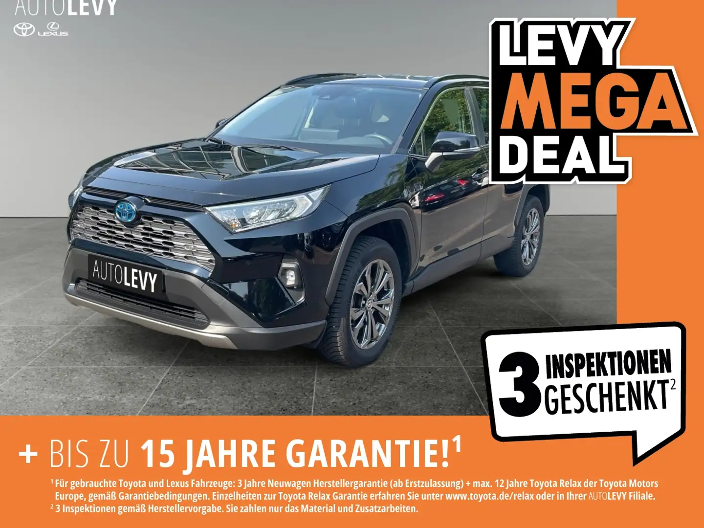 Toyota RAV 4 RAV4 2.5 Hybrid Business *NAVI*CARPLAY*AA* Zwart - 1