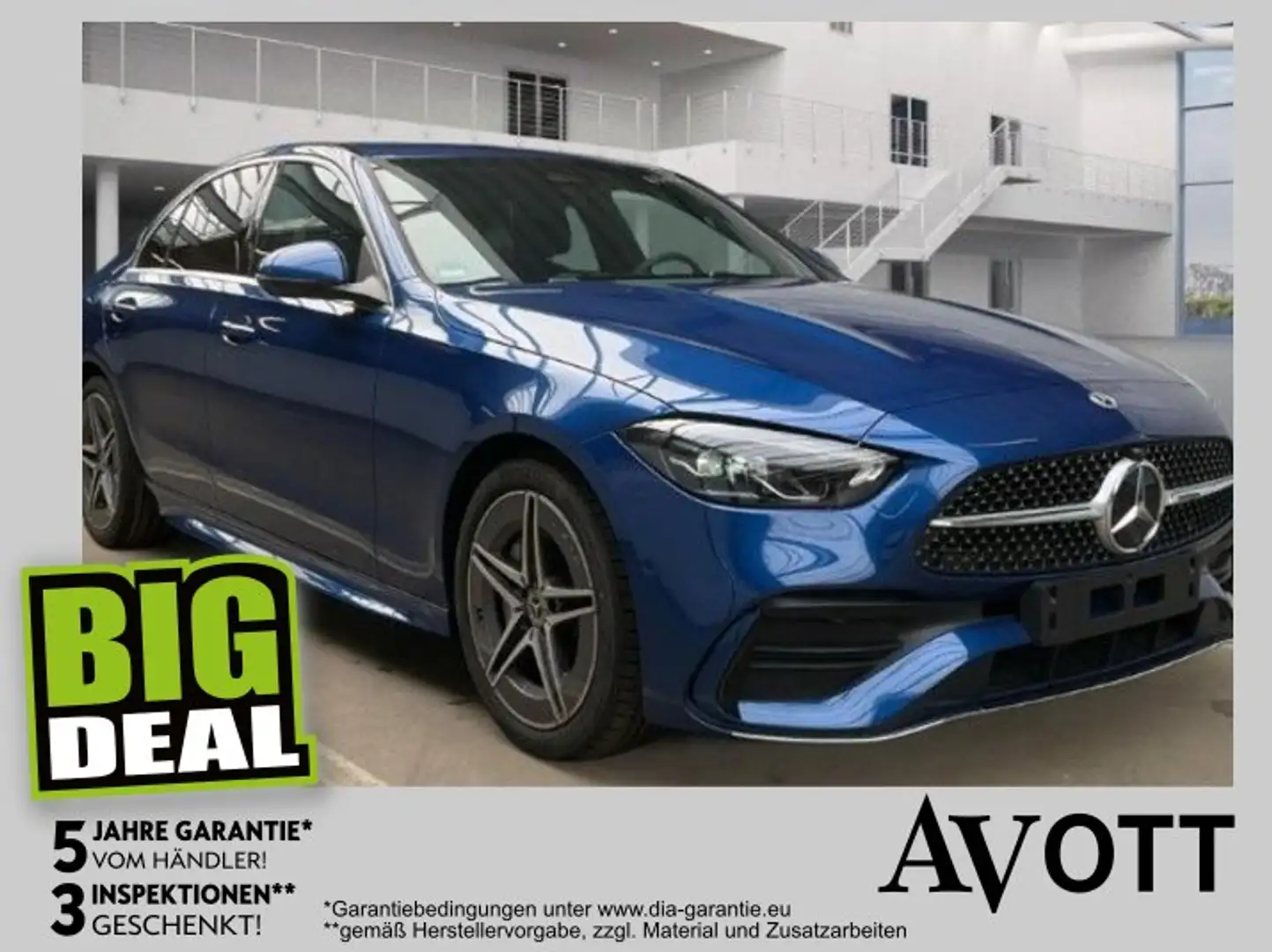 Mercedes-Benz C 180 AMG-Line Burmester Sound Blau - 1