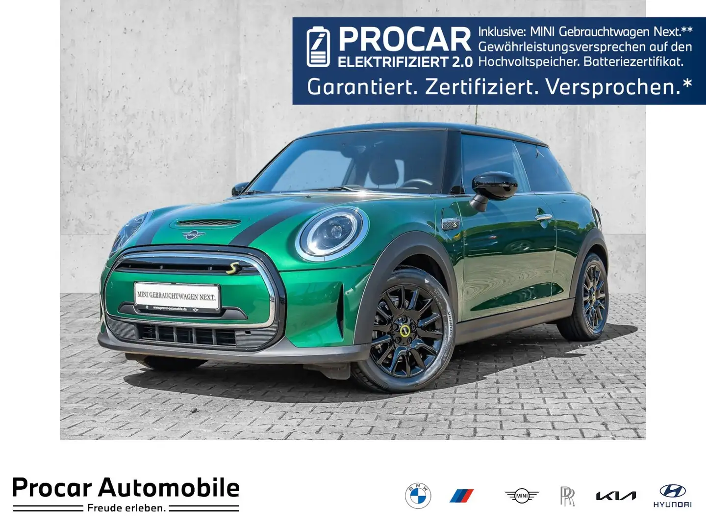 MINI Cooper SE 3-Türer Wärmepumpe Navi LED DAB PDC hi. Grün - 1