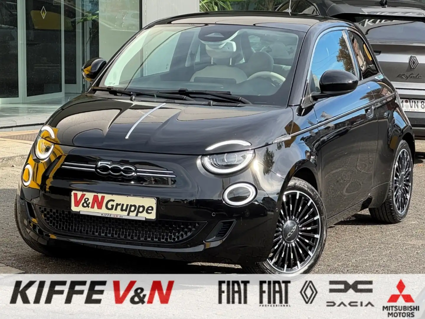 Fiat 500e la Prima PANO LED Leder Kam Sitzh. NAVI Noir - 1