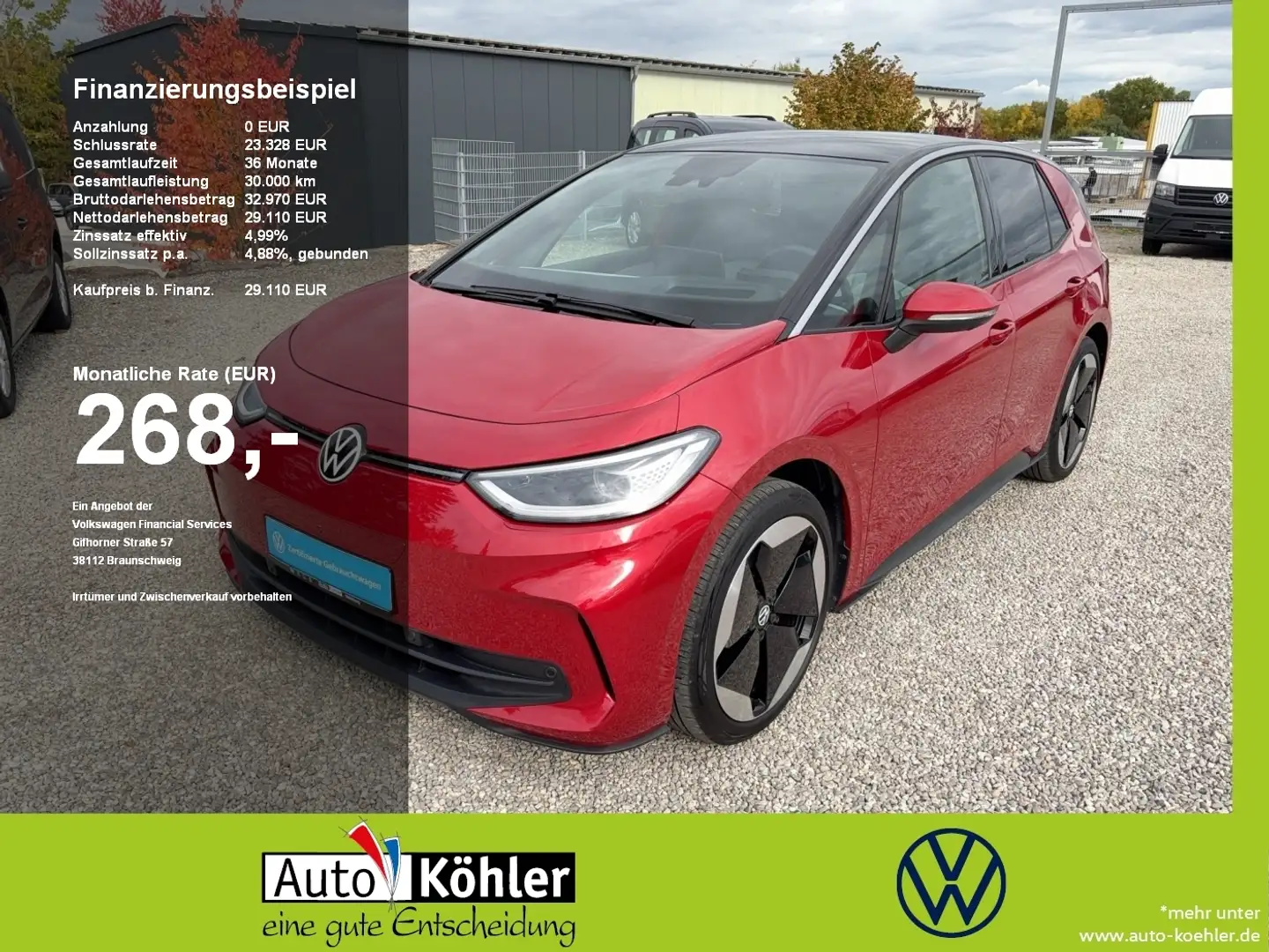 Volkswagen ID.3 Pro S CarPlay+Matrix+CCS+ACC+LED+Navi+HUD Rot - 1