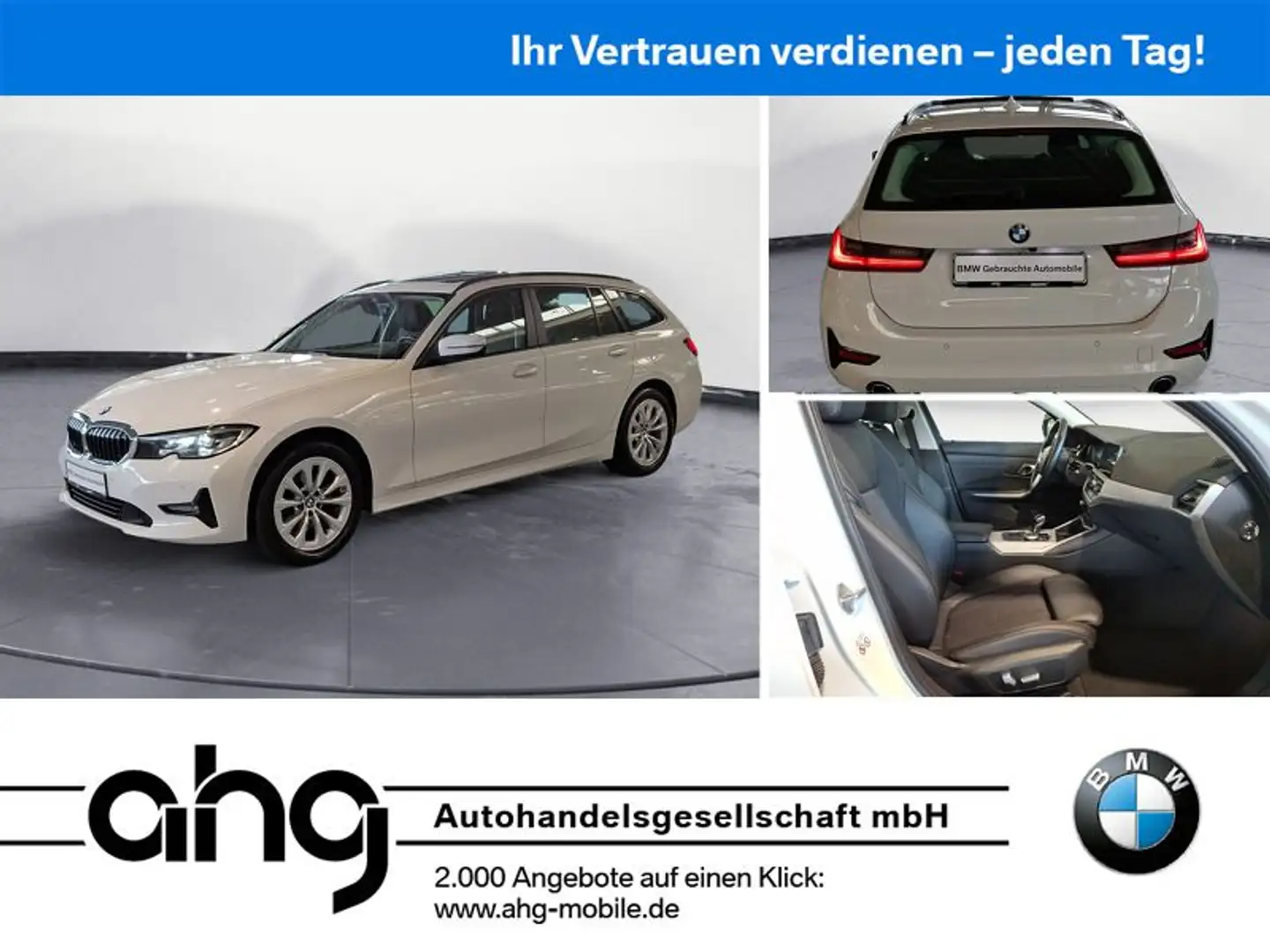 BMW 320 d xDrive Touring Advantage Panorama NAVI elek Bianco - 1