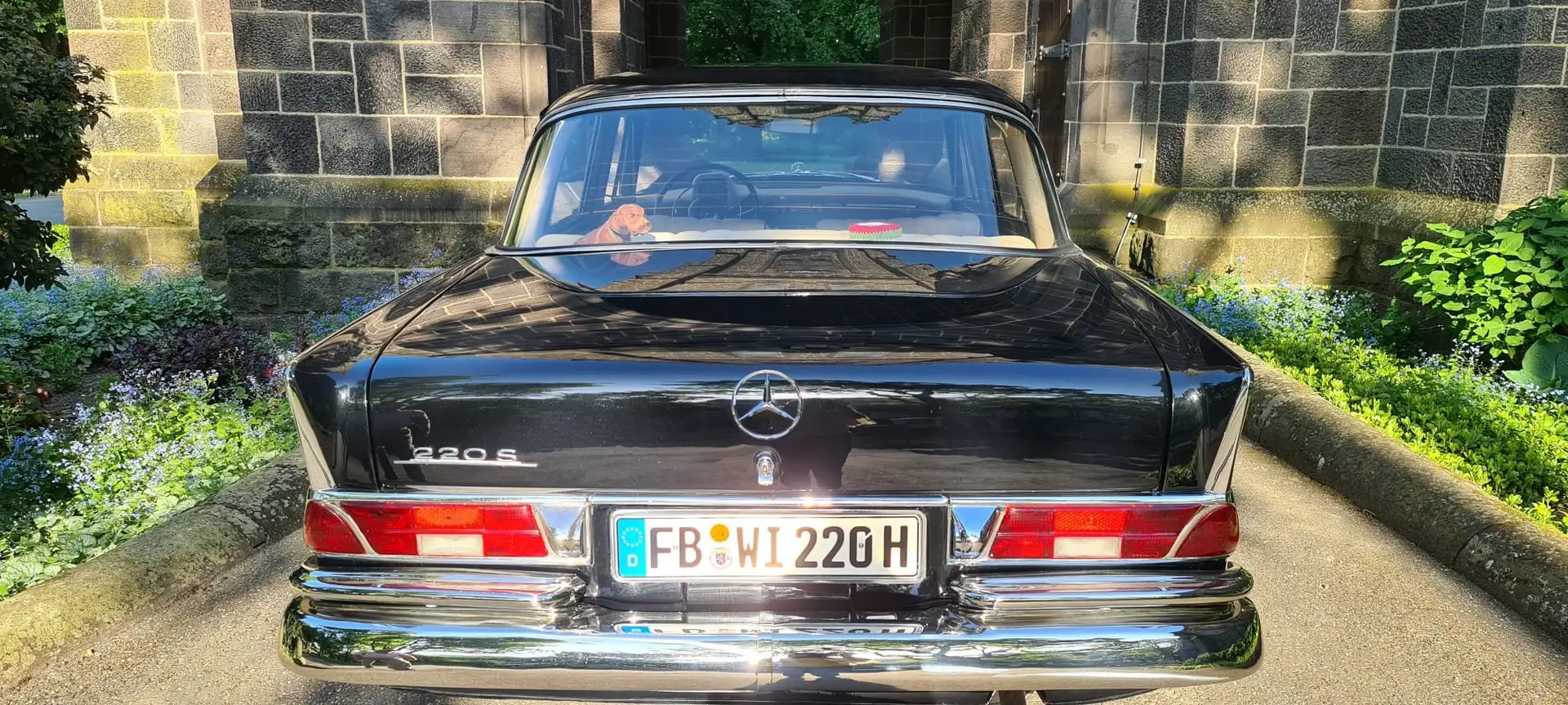 Mercedes-Benz 220 Sb große Heckflosse VOLLRESTAURIERT Noir - 2