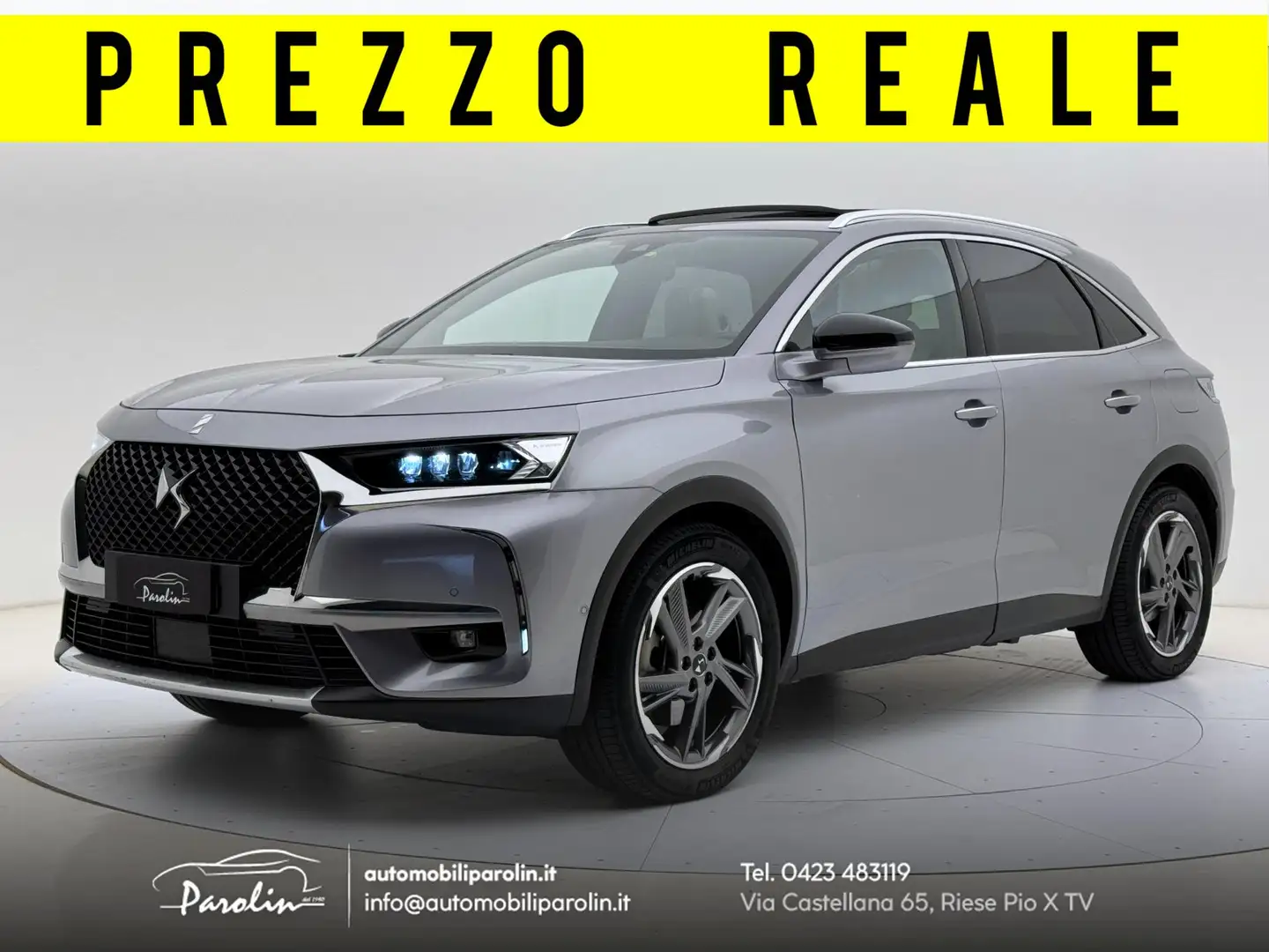 DS Automobiles DS 7 Crossback 1.6 e-tense phev Grand Chic 4x4 Tetto-LED-Pelle Gri - 1