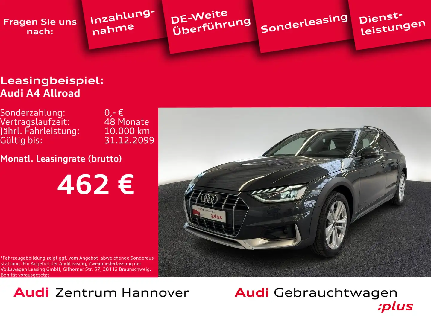 Audi A4 allroad A4 allroad quattro 40 TDI AHK LED Kamera Teilled Grau - 1
