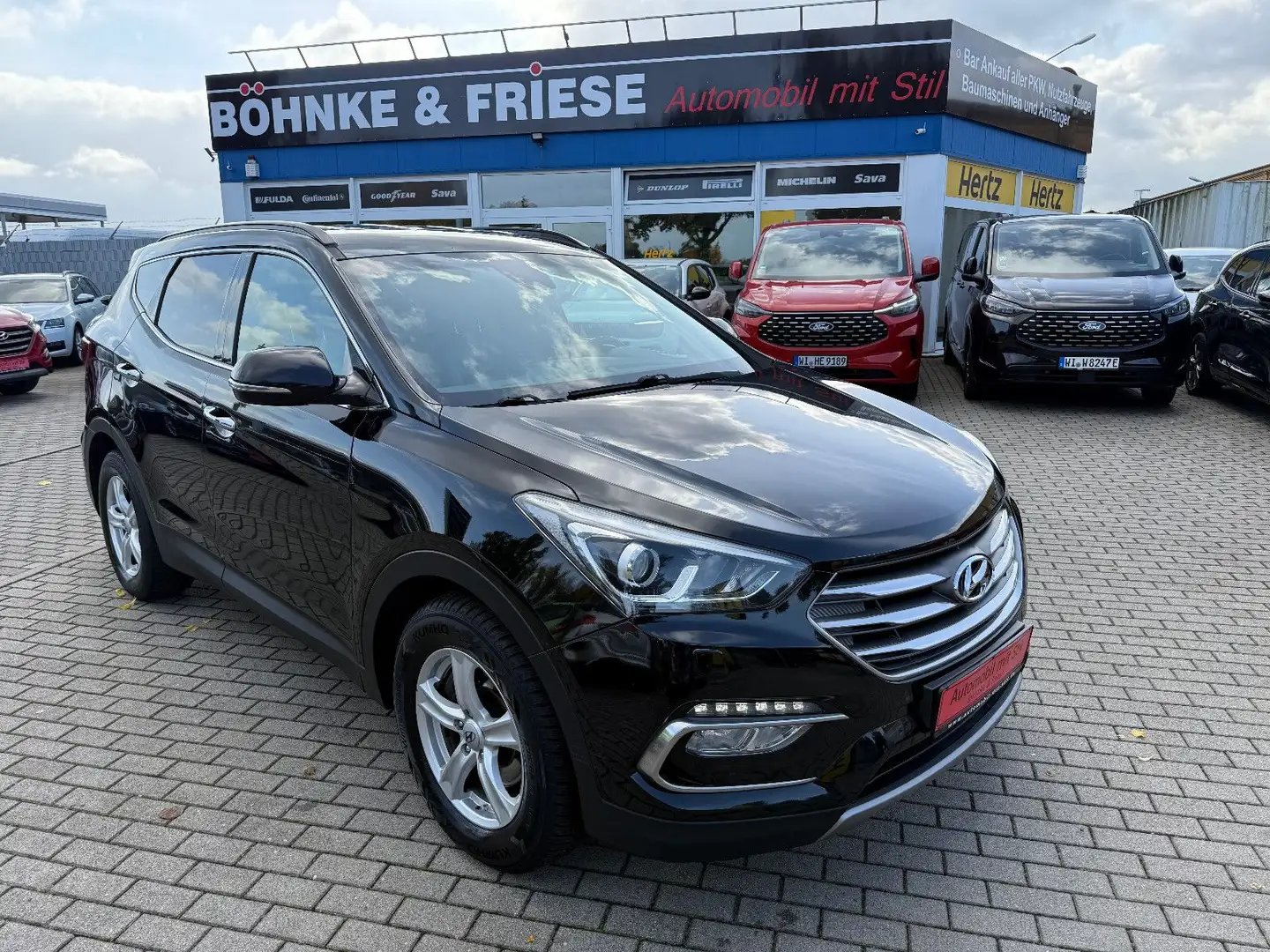 Hyundai SANTA FE blue Premium 4WD XENON LED NAVI LEDER Schwarz - 1