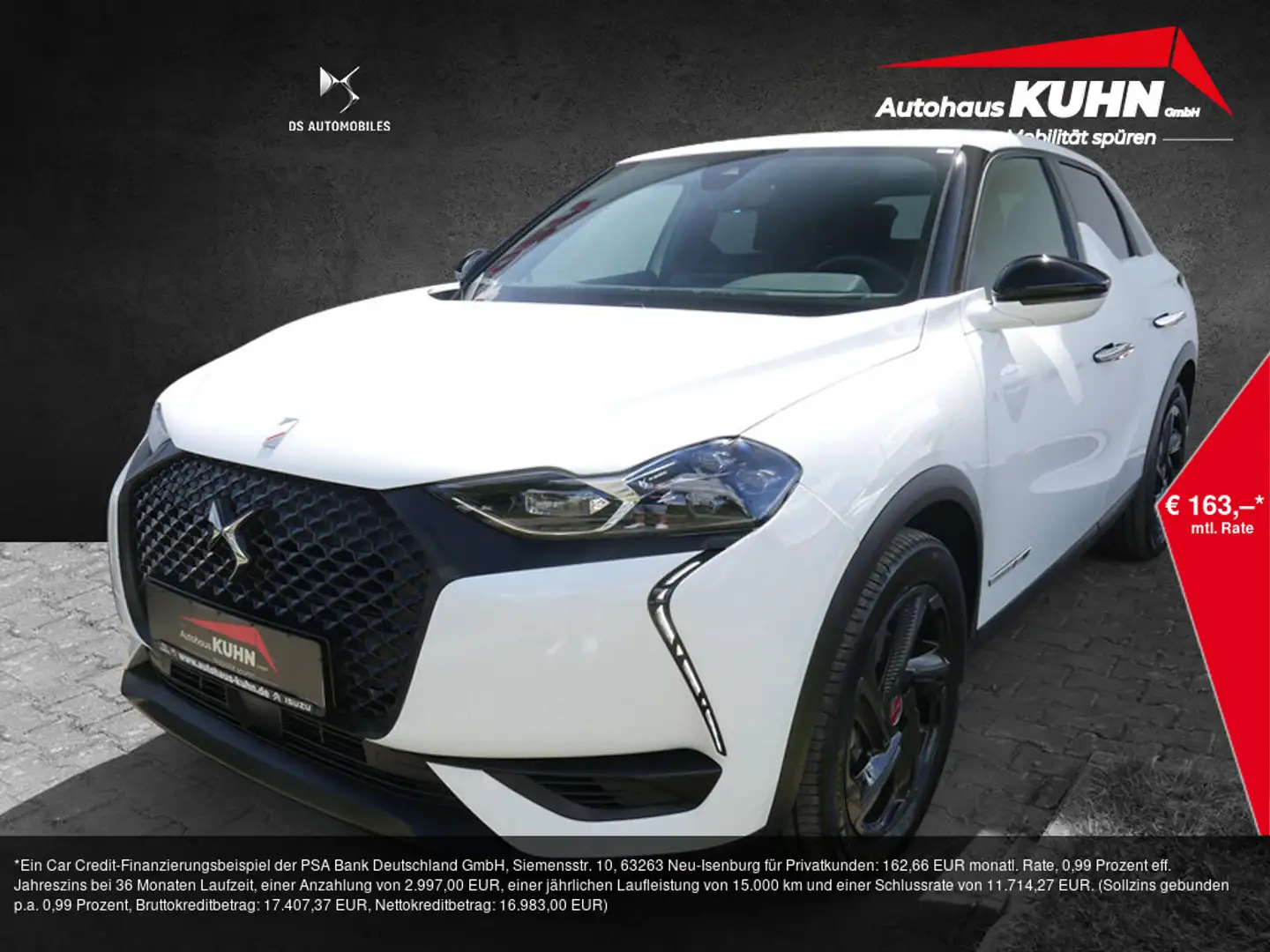 DS Automobiles DS 3 Crossback E-Tense Perfomance Line NAVI Weiß - 1