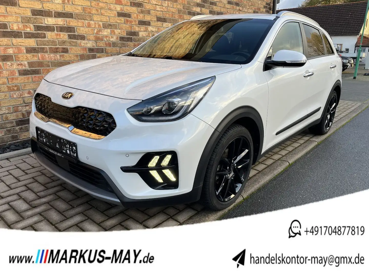 Kia Niro Spirit Niro HEV Leder Navi LKAS RCTA Shz+Belüftu Weiß - 1