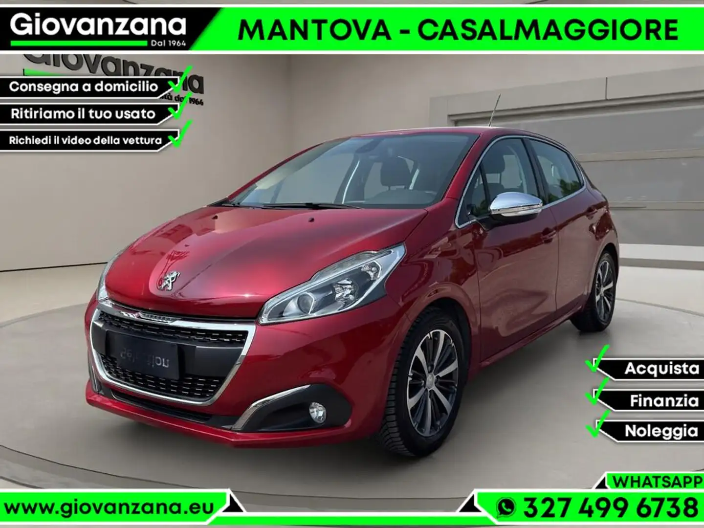 Peugeot 208 208 5p 1.2 puretech Allure 82cv NEOPATENTATI Rosso - 1