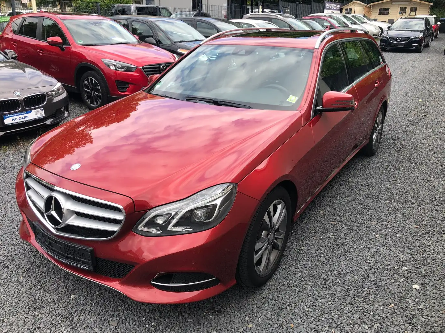 Mercedes-Benz E 200 T-Modell/Klima/Navi/SSd/PDC/T.Leder/ Rojo - 2