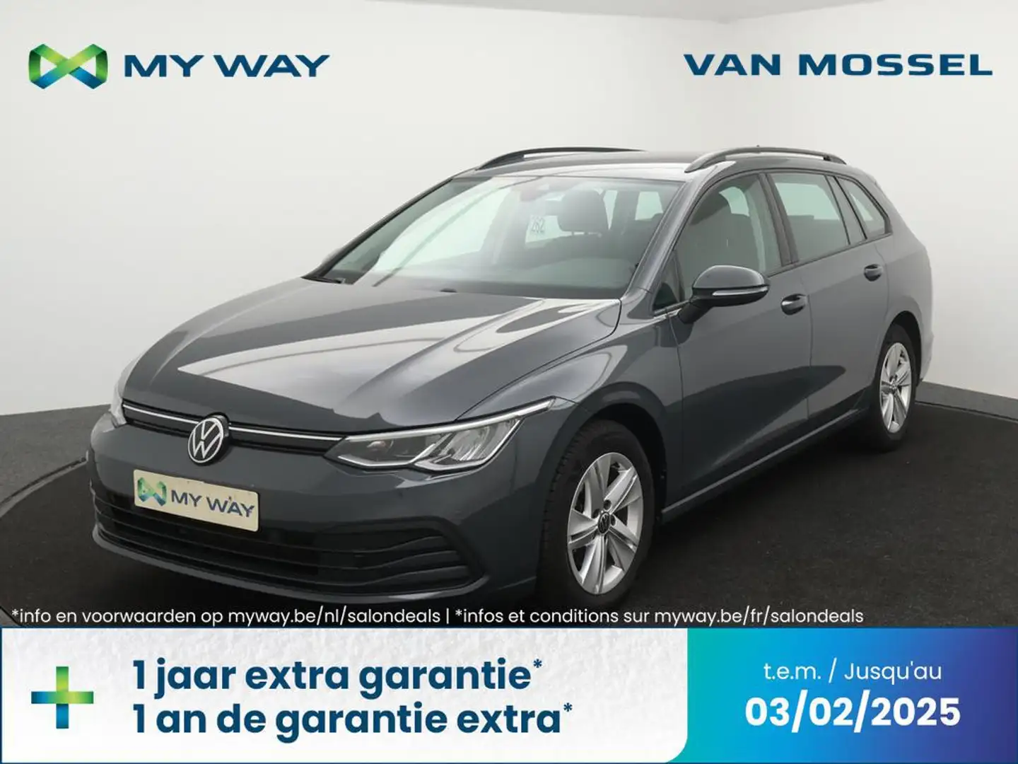 Volkswagen Golf Variant 1.5TSI Life AUTOMAAT*NAVI*APP CONNECT*PDC*ADAPTIVE Grijs - 1